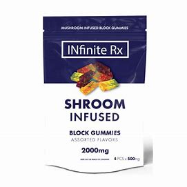 INfinite Rx Shroom Infused Block Gummies Edibles (2000mg)